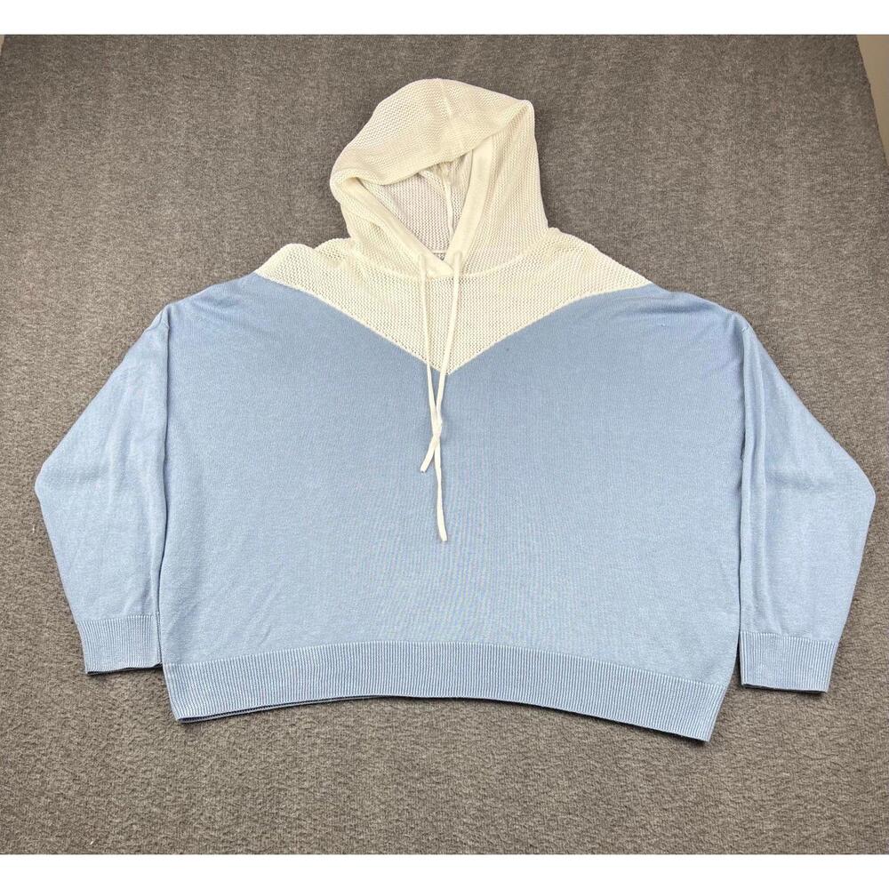 Soho Women's Two-Tone Hooded‎ Sweater Size XL
